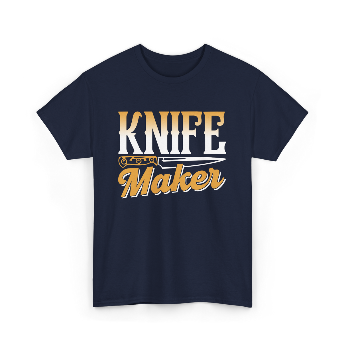 Knife Maker Knife Making Craft T-Shirt - Navy