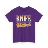 Knife Maker Knife Making Craft T-Shirt - Purple