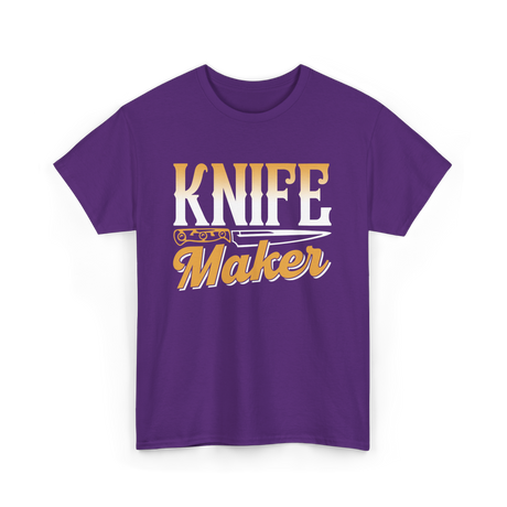 Knife Maker Knife Making Craft T-Shirt - Purple