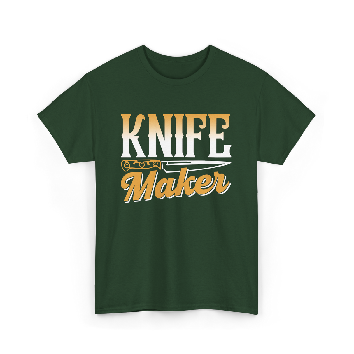 Knife Maker Knife Making Craft T-Shirt - Forest Green