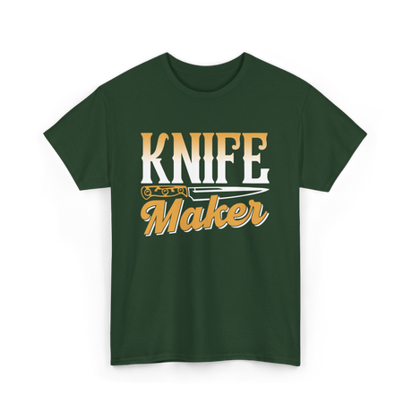 Knife Maker Knife Making Craft T-Shirt - Forest Green