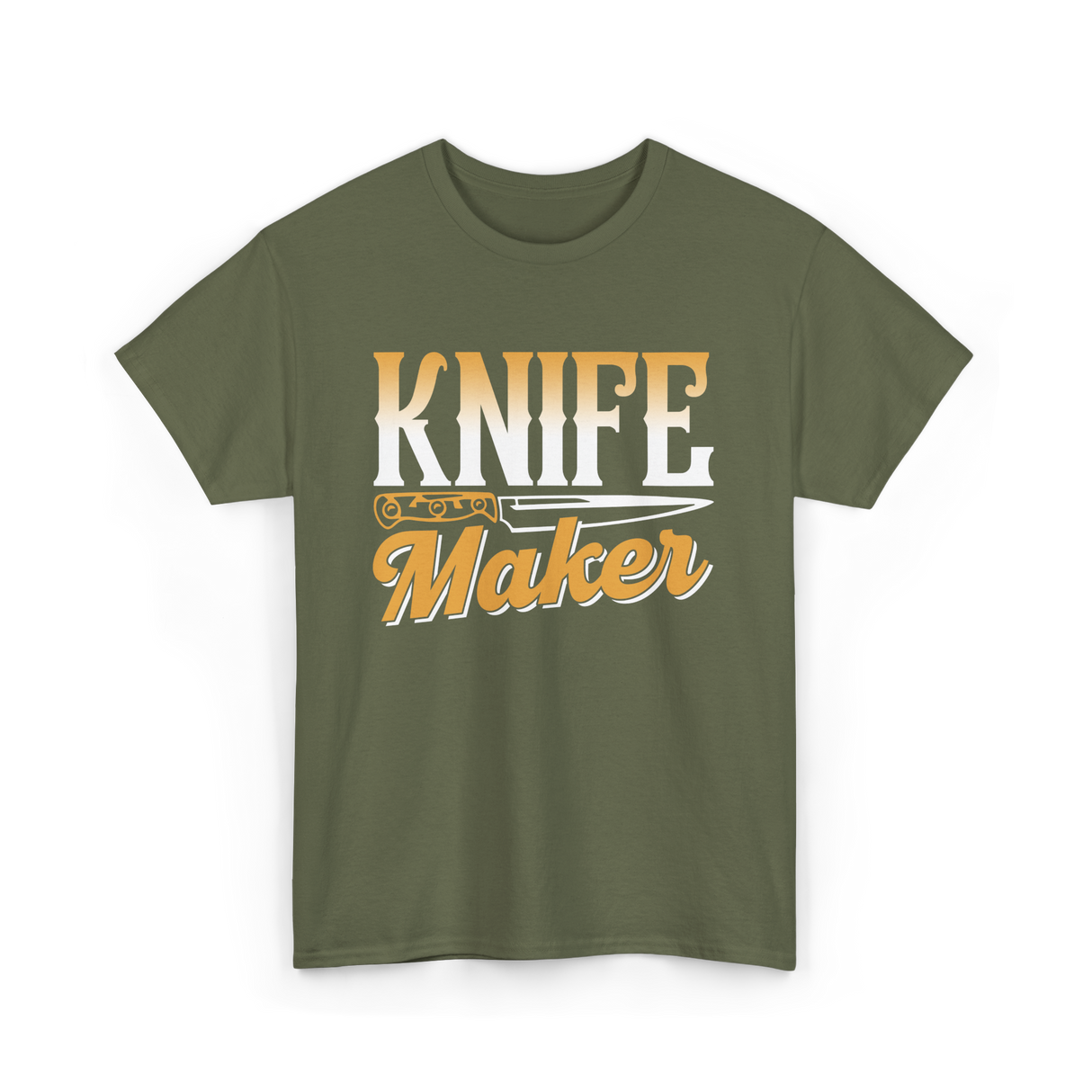 Knife Maker Knife Making Craft T-Shirt - Military Green