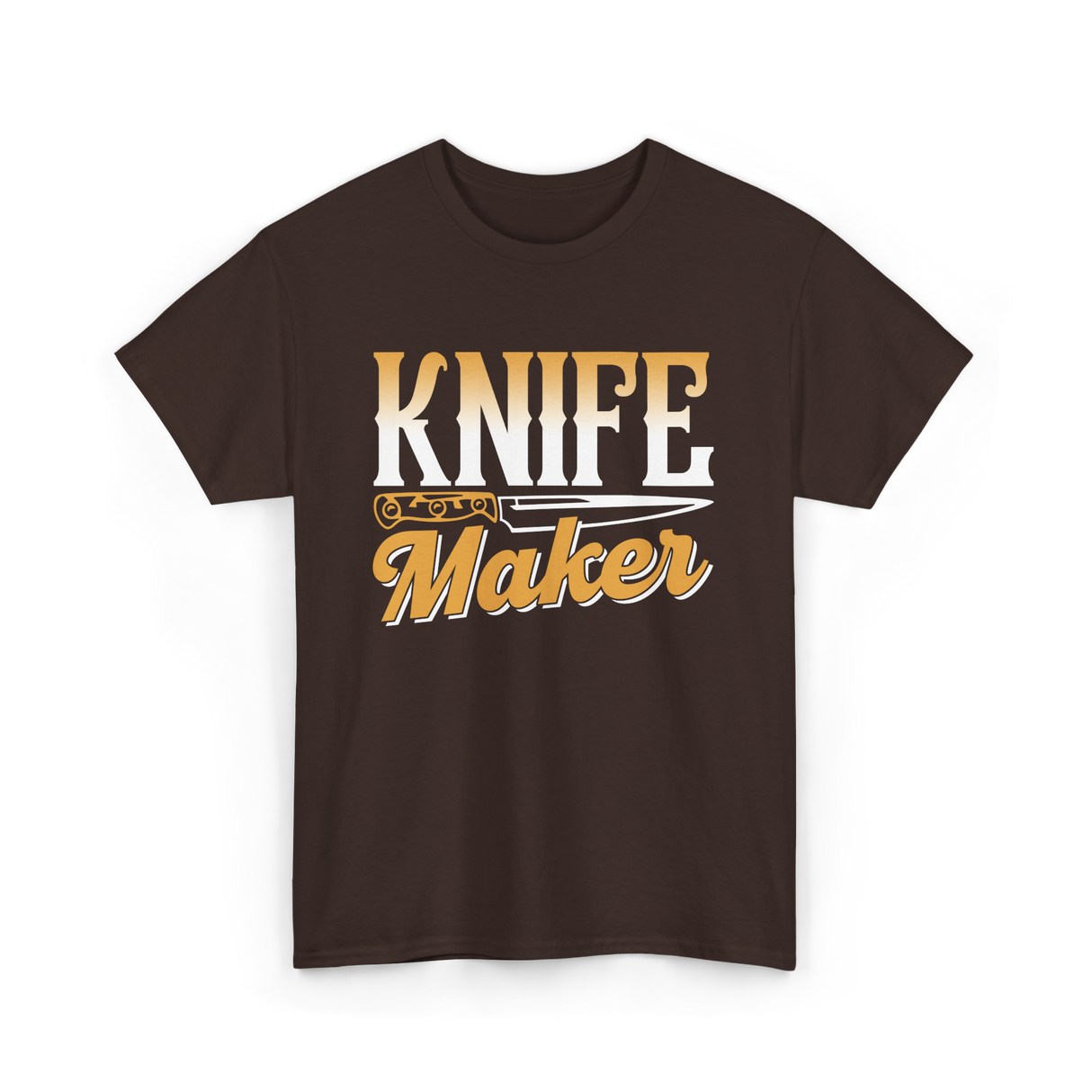 Knife Maker Knife Making Craft T-Shirt - Dark Chocolate