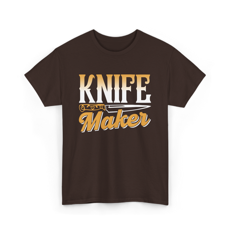 Knife Maker Knife Making Craft T-Shirt - Dark Chocolate