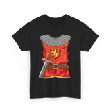 Knight Armor Sword Knight T-Shirt - Black