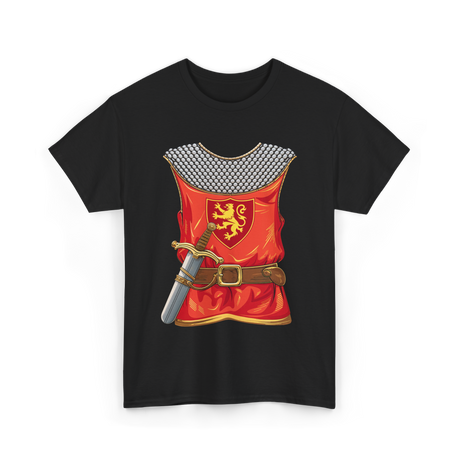 Knight Armor Sword Knight T-Shirt - Black