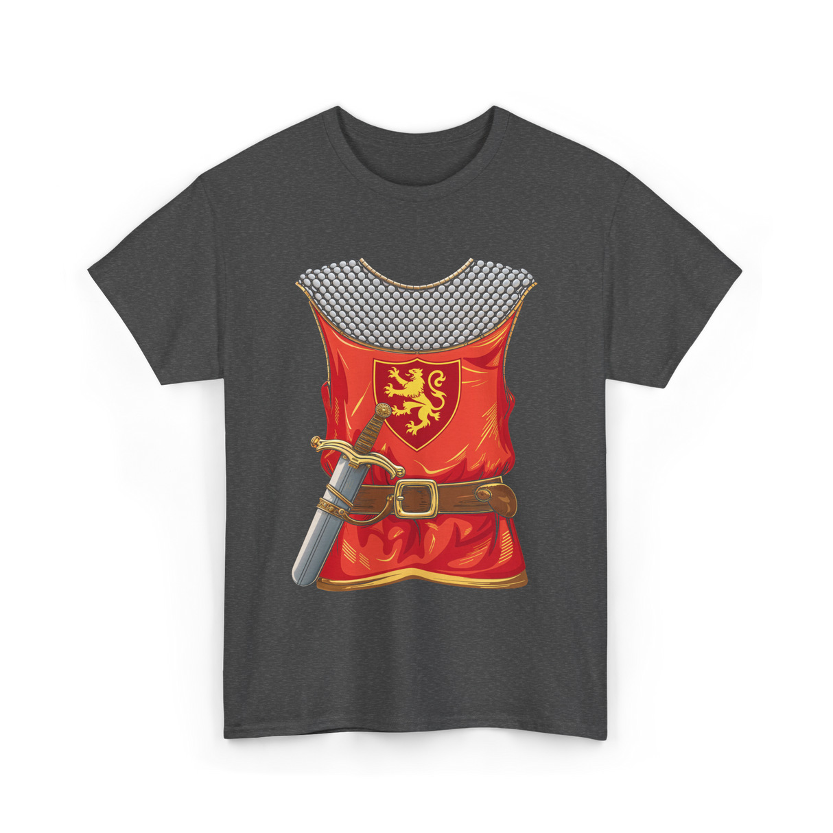 Knight Armor Sword Knight T-Shirt - Dark Heather