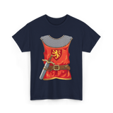 Knight Armor Sword Knight T-Shirt - Navy