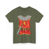 Knight Armor Sword Knight T-Shirt - Military Green