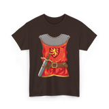 Knight Armor Sword Knight T-Shirt - Dark Chocolate