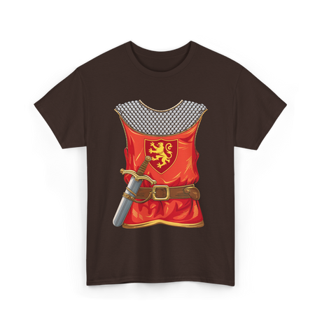 Knight Armor Sword Knight T-Shirt - Dark Chocolate