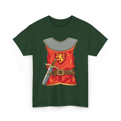 Knight Armor Sword Knight T-Shirt - Forest Green