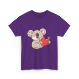 Koala Love Wildlife Koala Bear T-Shirt - Purple