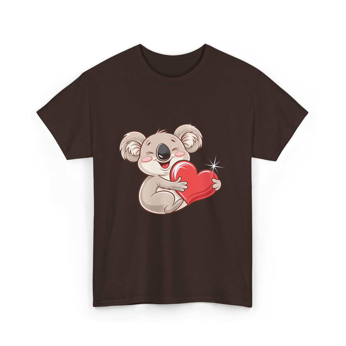 Koala Love Wildlife Koala Bear T-Shirt - Dark Chocolate