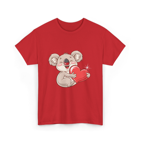 Koala Love Wildlife Koala Bear T-Shirt - Red