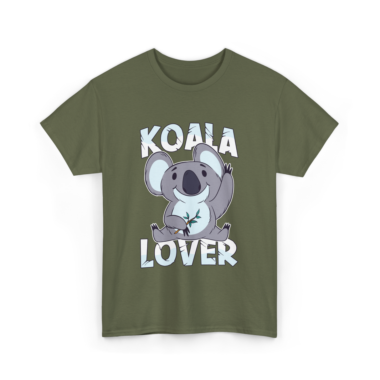 Koala Lover Cute Animal T-Shirt - Military Green