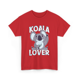 Koala Lover Cute Animal T-Shirt - Red