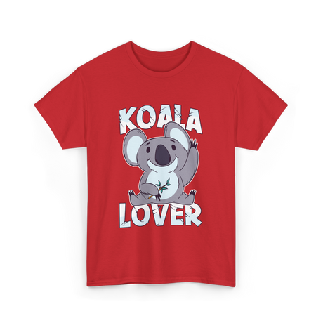 Koala Lover Cute Animal T-Shirt - Red