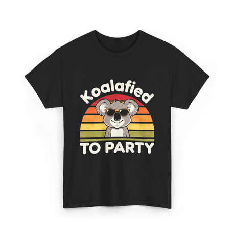 Koalafied to Party Koala T-Shirt - Black