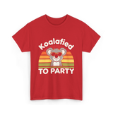 Koalafied to Party Koala T-Shirt - Red