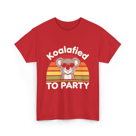 Koalafied to Party Koala T-Shirt - Red