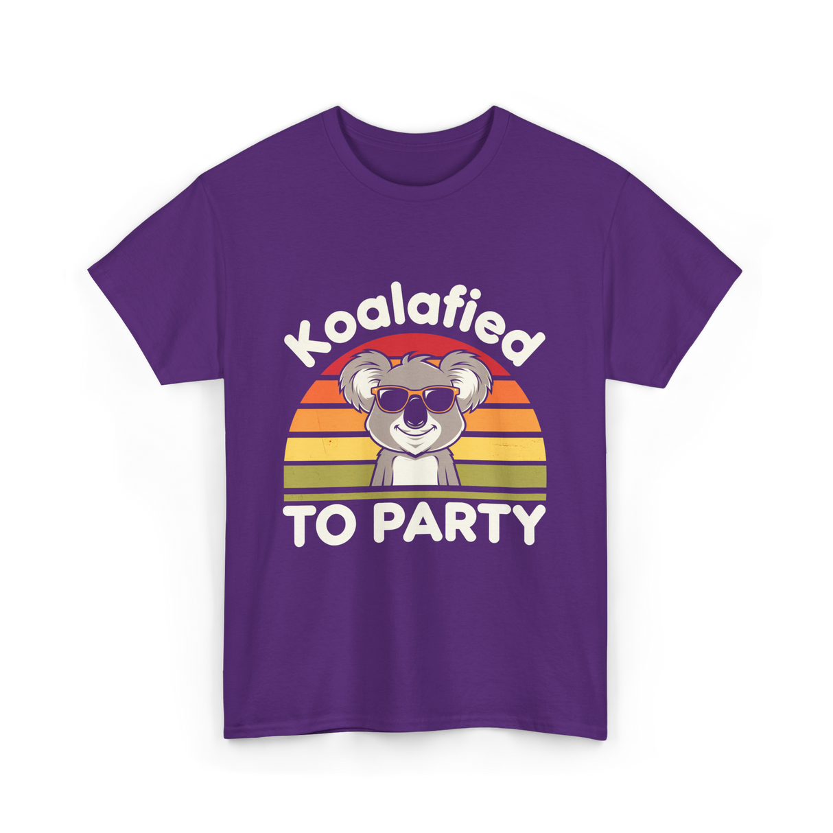 Koalafied to Party Koala T-Shirt - Purple