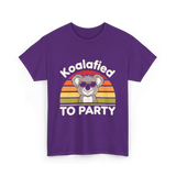 Koalafied to Party Koala T-Shirt - Purple