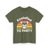 Koalafied to Party Koala T-Shirt - Military Green