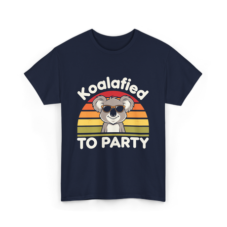 Koalafied to Party Koala T-Shirt - Navy