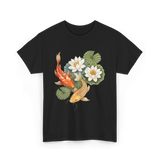 Koi Fish Lotus Pond Carp T-Shirt - Black