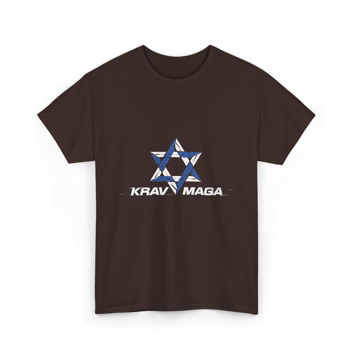 Krav Maga Combat System Self Defense T-Shirt - Dark Chocolate