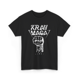 Krav Maga Fist Martial Arts Fighter T-Shirt - Black