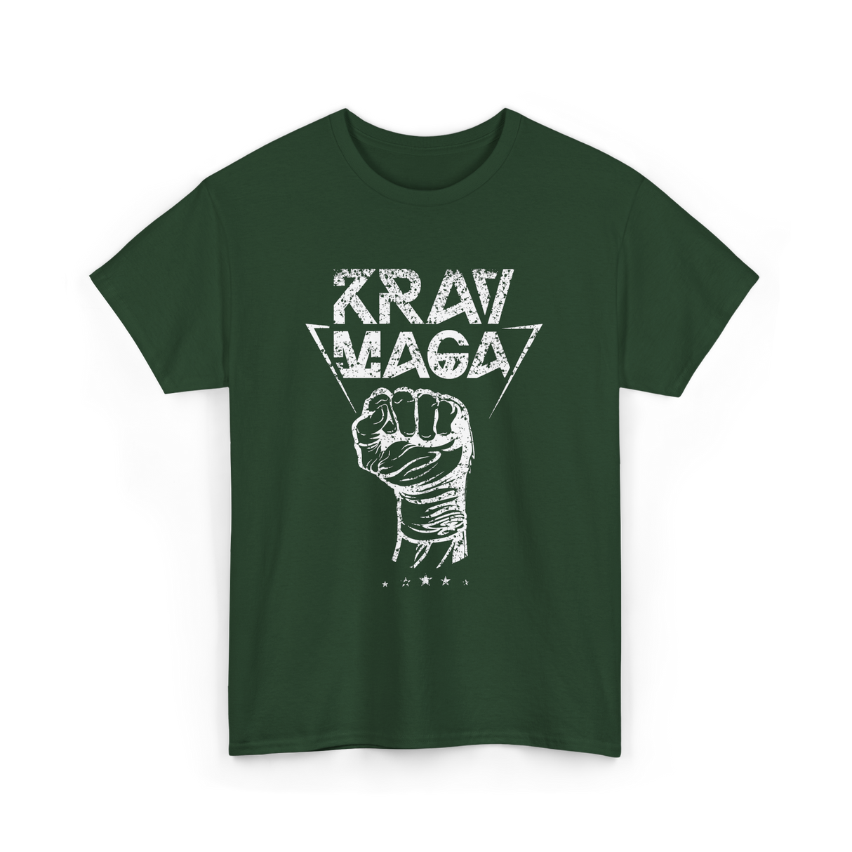 Krav Maga Fist Martial Arts Fighter T-Shirt - Forest Green