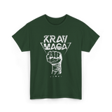 Krav Maga Fist Martial Arts Fighter T-Shirt - Forest Green