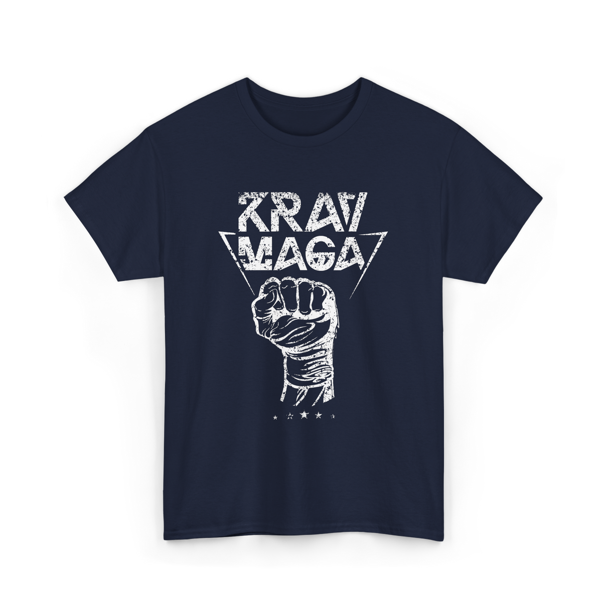 Krav Maga Fist Martial Arts Fighter T-Shirt - Navy