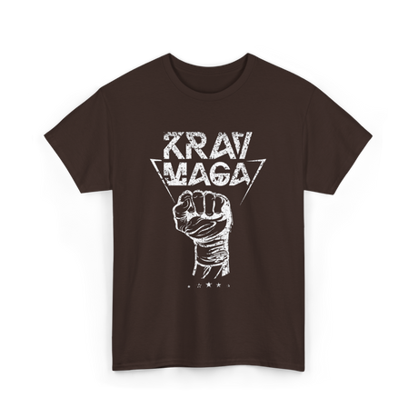 Krav Maga Fist Martial Arts Fighter T-Shirt - Dark Chocolate