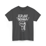 Krav Maga Fist Martial Arts Fighter T-Shirt - Dark Heather