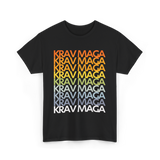 Krav Maga Retro Style Martial Arts T-Shirt - Black