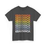 Krav Maga Retro Style Martial Arts T-Shirt - Dark Heather