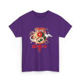 Kung Fu Five Animals Kungfu T-Shirt - Purple