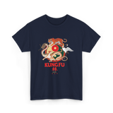 Kung Fu Five Animals Kungfu T-Shirt - Navy