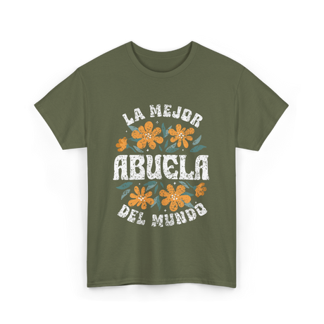 La Mejor Abuela T-Shirt - Military Green