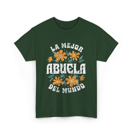 La Mejor Abuela T-Shirt - Forest Green