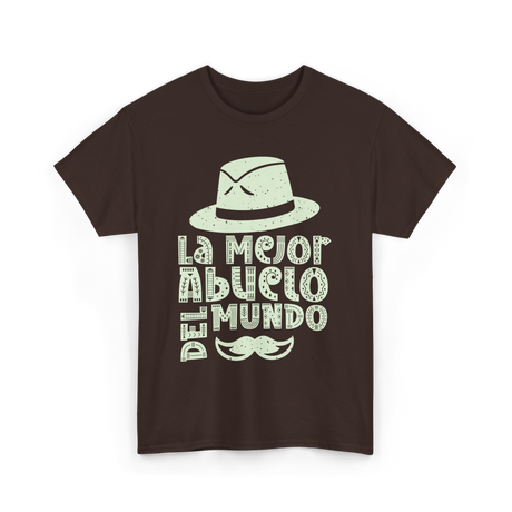 La Mejor Abuelo Del Mundo Grandpa T-Shirt - Dark Chocolate