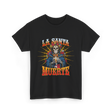 La Santa Muerte Skull Art T-Shirt - Black