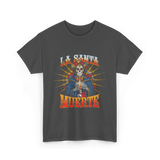 La Santa Muerte Skull Art T-Shirt - Dark Heather