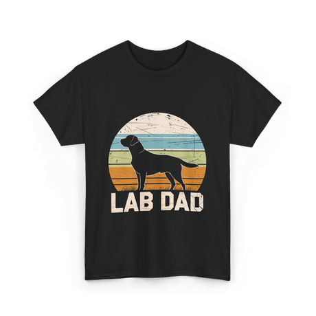 Lab Dad Labrador Dog T-Shirt - Black