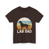 Lab Dad Labrador Dog T-Shirt - Dark Chocolate