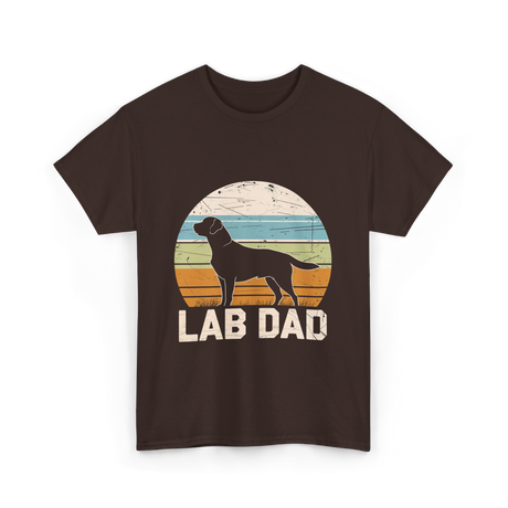 Lab Dad Labrador Dog T-Shirt - Dark Chocolate