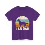 Lab Dad Labrador Dog T-Shirt - Purple